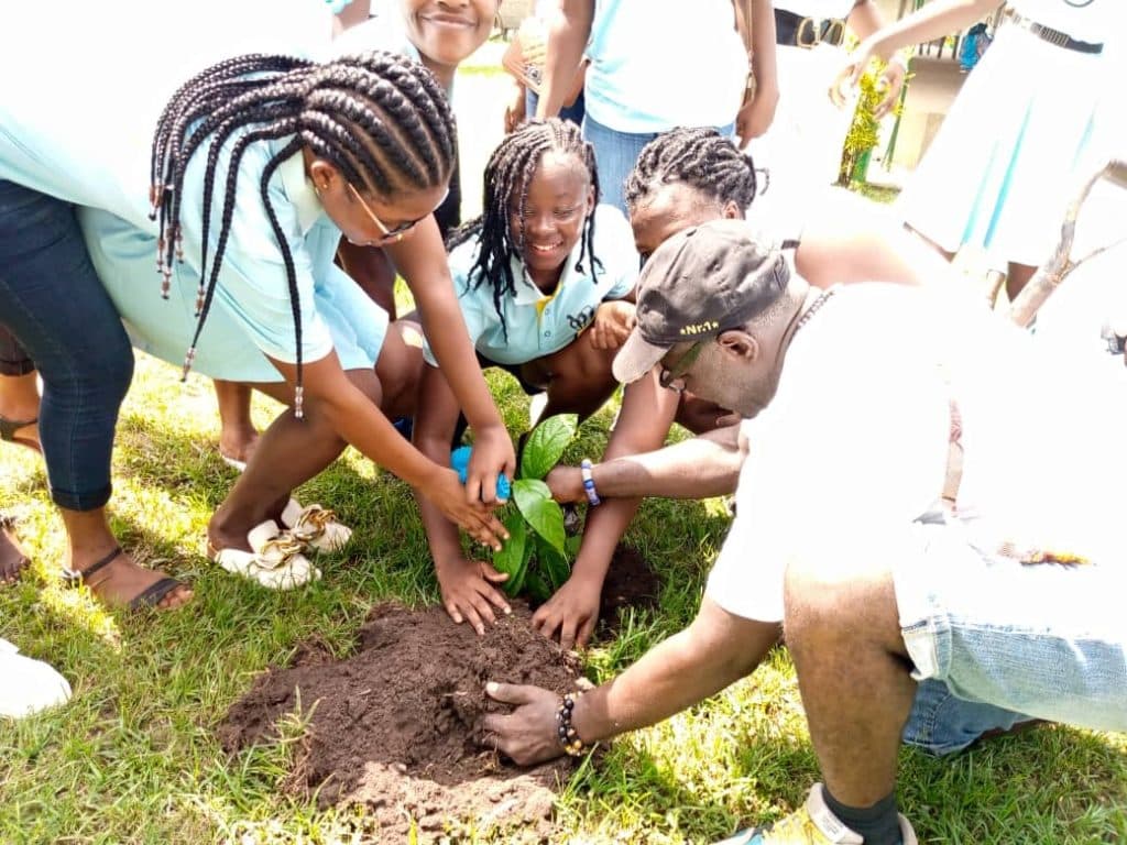 Image of Eco Scout Members Planting Tree on Green Ghana Day 1024x768 Image of oscoutghana