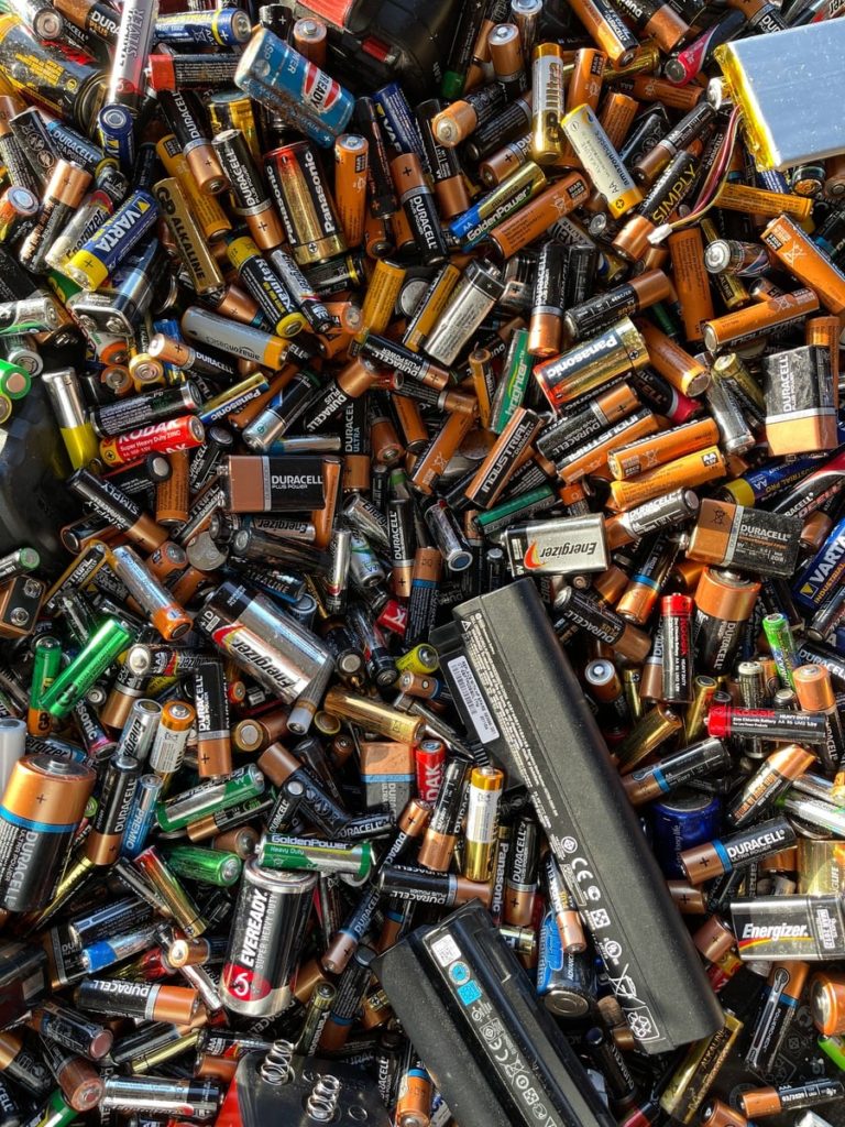 used batteries for recycling